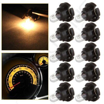 10X T4 T4 2 Neo Wedge Bulb Warm White Dash Panel A C Climate Control