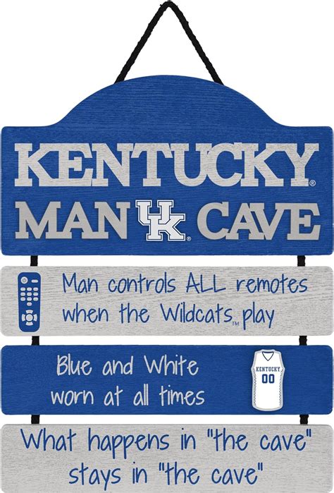 Buy Foco Ncaa Team Logo Mancave Man Cave Hanging Wall Sign Online At