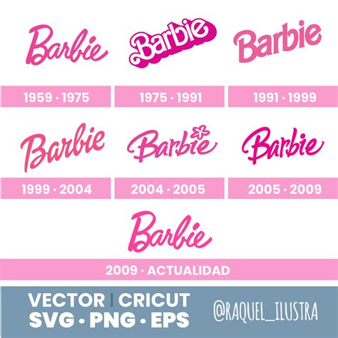 Barbie Vectorized Logos In Svg Eps And Sag Barbie Logos Etsy Canada