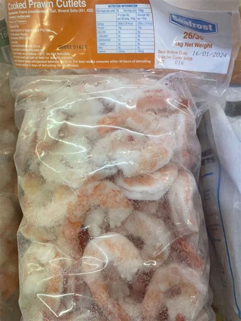 Seafrost Cooked Prawn Cutlet Steam Ckd 2630 Vannamei 1kg Robbos