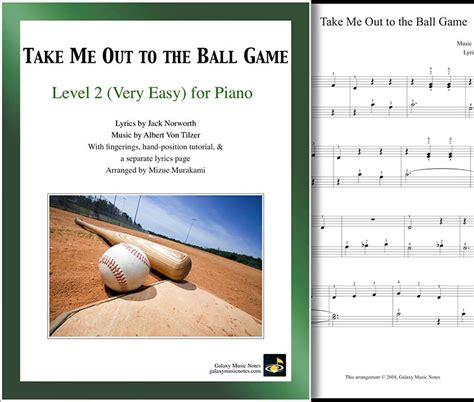 Take Me Out To The Ball Very Easy Piano Sheet Music