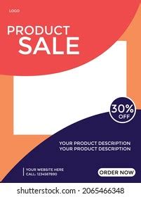 Product Sales Flyer Template Vector Stock Vector (Royalty Free ...