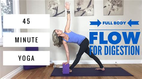 Power Vinyasa Yoga 45 Minute Full Body Flow For Digestion Twist