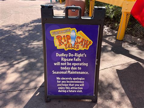 Dudley Do-Right's Ripsaw Falls Down for Extended Unplanned Maintenance at Universal's Islands of ...