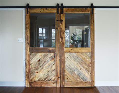 Reclaimed Rustic Barn Wood Sliding Door Custom Made