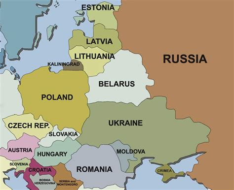 map  western russia  surrounding countries western russia