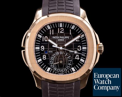 Patek Philippe R Aquanaut R Travel Time Rose Gold Rubber