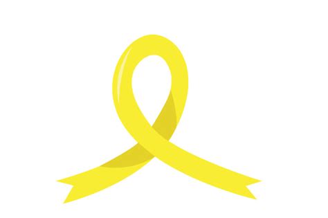 Spina Bifida Awareness Yellow Ribbon Svg Cut File By Creative Fabrica