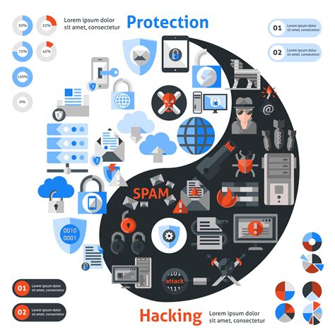 Infografía De Protección De Hackers 438841 Vector En Vecteezy