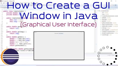 How To Create A Gui Window In Java Graphical User Interface Youtube