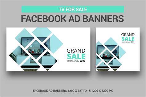 Facebook Ad Banner Social Media Templates Creative Market