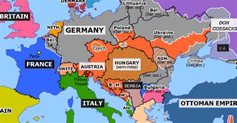 Collapse of the Central Powers | Historical Atlas of Europe (25 October 1918) | Omniatlas