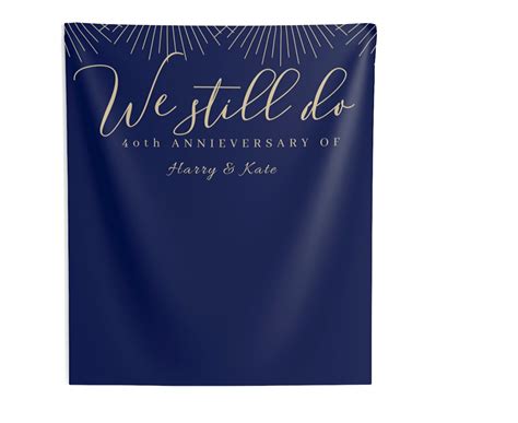 Vow Renewal 40th Anniversary We Still Do 50th Anniversary Etsy