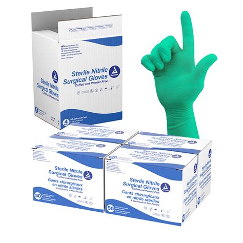 Sterile Nitrile Surgical Gloves Powder Free