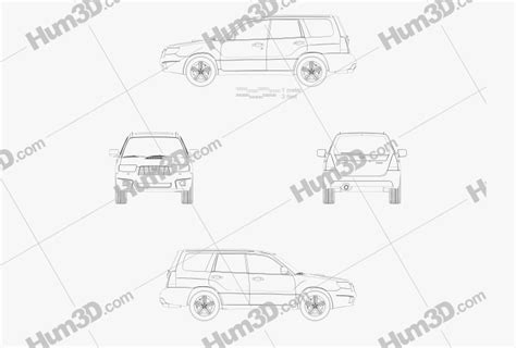 Subaru Forester Blueprints Download In Png