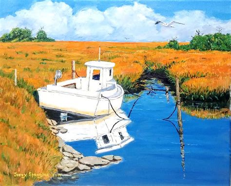 Low Tied Painting By Jerry Spangler Fine Art America