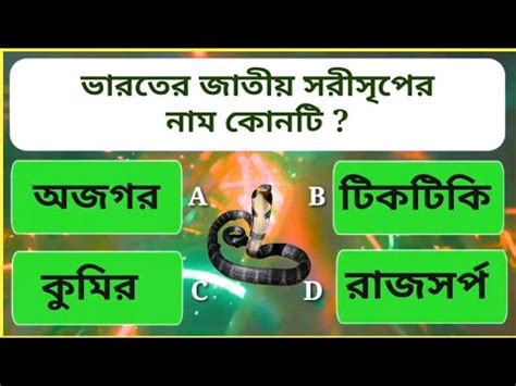 Gk Questions And Answers Gk Question For Any Exams Bangla Quiz Video