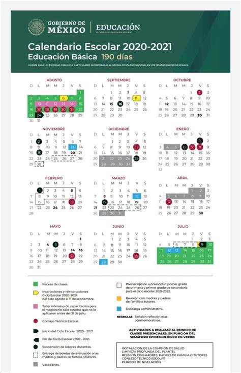 Calendario Sep Cuándo Concluye Ciclo Escolar 2020 2021