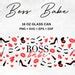 Boss Babe Oz Glass Can Svg Makeup Glass Can Wrap Boss Lady Glass Can Wrap Svg Files For Cricut