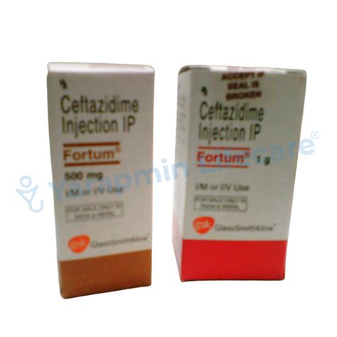 FORTUM Ceftazidime 250mg 500mg 100mg Injection