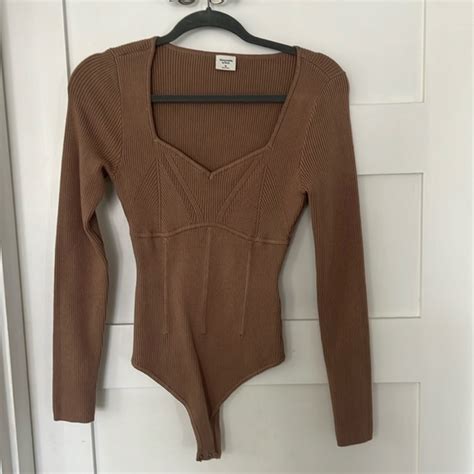 Abercrombie Fitch Tops Abercrombie Long Sleeve Bodysuit Poshmark