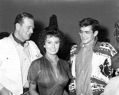 Tony Perkins Dropping In On John Wayne And Sophia Loren On Legend Of