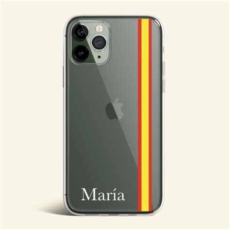 Funda Personalizada Bandera Espa A Lateral Nombre Hashtag Movil