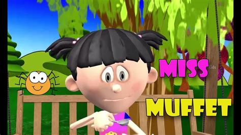 Little Miss Muffet Animated Nursery Rhyme For Children 3d Rhyme For