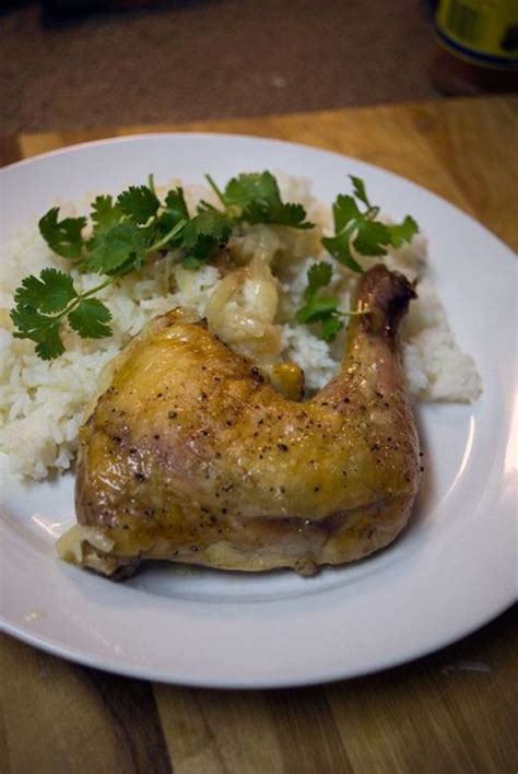 Baked Chicken Leg Quarters With Braised Onions A One Dish Wonder