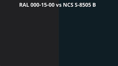 Ral 000 15 00 Vs Ncs S 8505 B Ral Colour Chart Uk