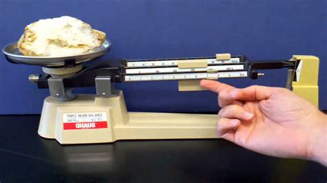 Measuring Mass With A Triple Beam Ballance Mp4 Youtube