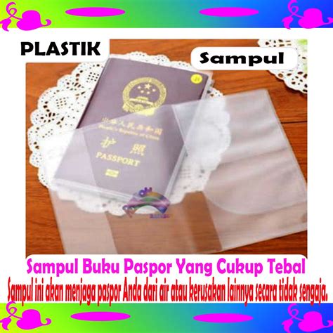 Jual Murah Sampul Buku Cover Passport Pelindung Paspor Plastik Sampul Paspor Sampul Pasport