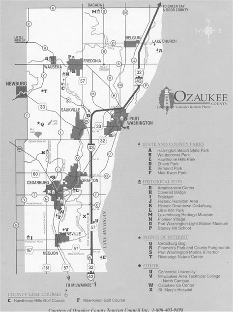 County Hot Spot Link Map Ozaukee County Wi Official Website
