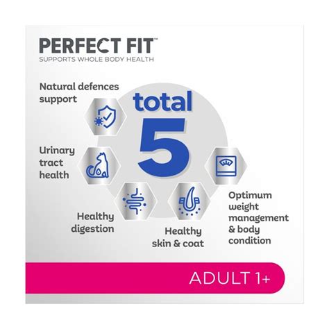 Perfect Fit Advanced Nutrition Adult Cat Food Pouches Mixed in Gravy ...