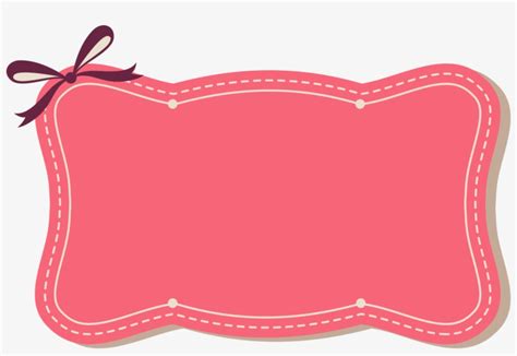 Pink Ribbon Border Png Pink Ribbon Frame Png PNG Image Transparent