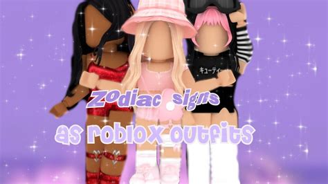 Zodiac Signs As Roblox Outfits Part 1 Astropheliah Youtube