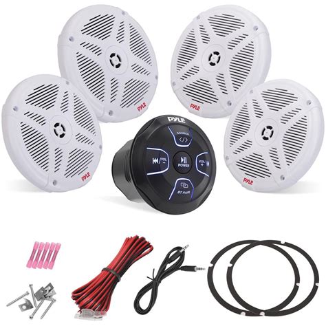 Pyle 6 5 Water Resistant Rated Off Road Marine Speakers W Wireless