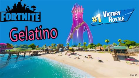 Skin Gelatino Jellie Fortnite Temporada Con Pistola Ex Tica Youtube