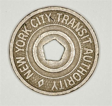 This Token Is The Fifth Version Of The New York City Subway Token The