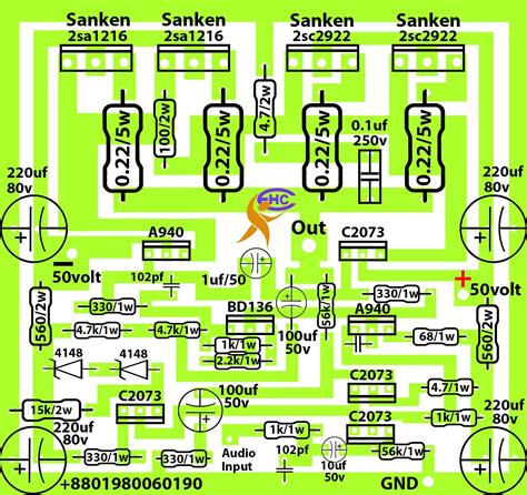 Amplifier Circuit Diagram Using Sanken Transistor Circuit Diagram Audio Amplifier Amplifier