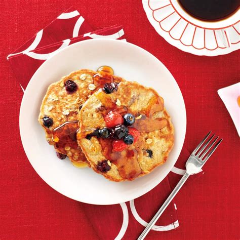 Fruit and Nut Pancakes Recipe | Epicurious