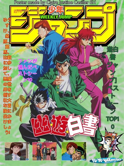 Yuyu Hakusho Shonen Jump Poster Artofit