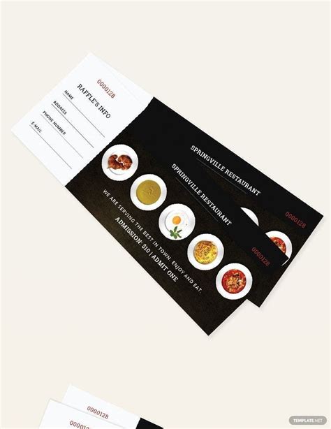 Meal Ticket Template - Download in Word, Illustrator, PSD, Apple Pages ...