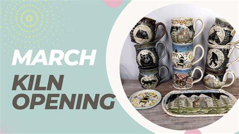 March Kiln Opening Mayco Glazes New Designs Sgraffito Mishima And