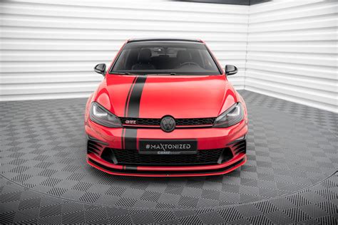 FRONT SPLITTER VW GOLF Mk7 GTI CLUBSPORT RED Our Offer Volkswagen