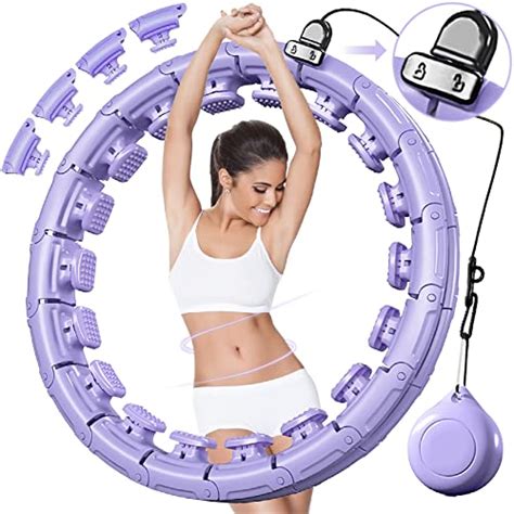 Leann L Fe New Upgraded 27 Knots Adjustable Smart Weighted Hula Hoop