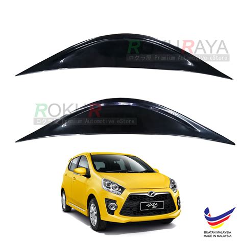 Perodua Axia SE Advance 2014 Custom Fit ABS Car Head Lamp Eye Lid