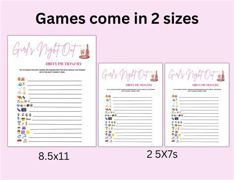 Printable Girls Night Out Game Bundle Party Games And Activities Girls