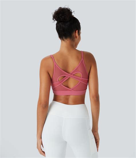 Womens Softlyzero™ Airy Low Support Backless Crisscross Contrast Mesh