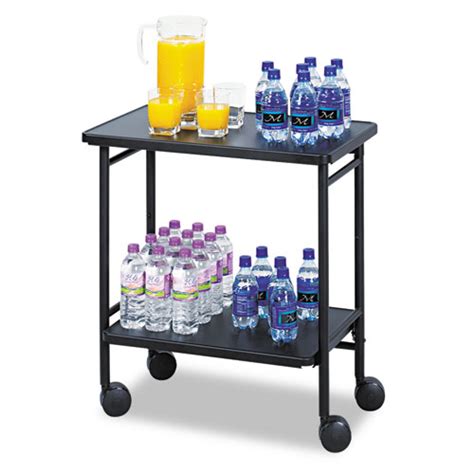 Folding Officebeverage Cart By Safco® Saf8965bl